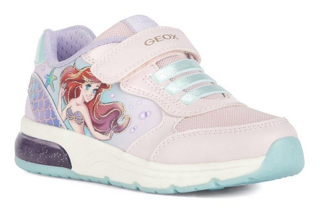 Geox Blinkschuh J SPACECLUB GIRL Sneaker mit Disney Arielle-Motiv, Freizeitschuh, Halbschuh, Schnürschuh im Sale