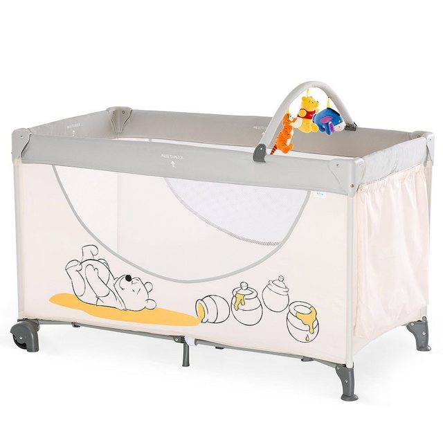 Hauck Baby-Reisebett Hauck Reisebett Dream'n Play Go - Pooh Cuddles, 3-tlg., Kinder Reisebett - faltbares Babyreisebett 120x60 mit Tasche & Rollen