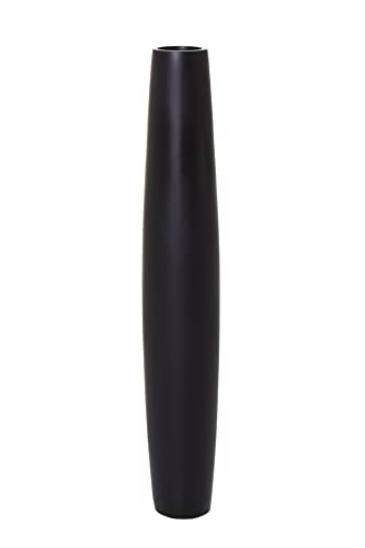 VIVANNO Bodenvase Standvase f. Deko-Zweige Fiberglas Schwarz Matt ISONDRA 80 im Sale