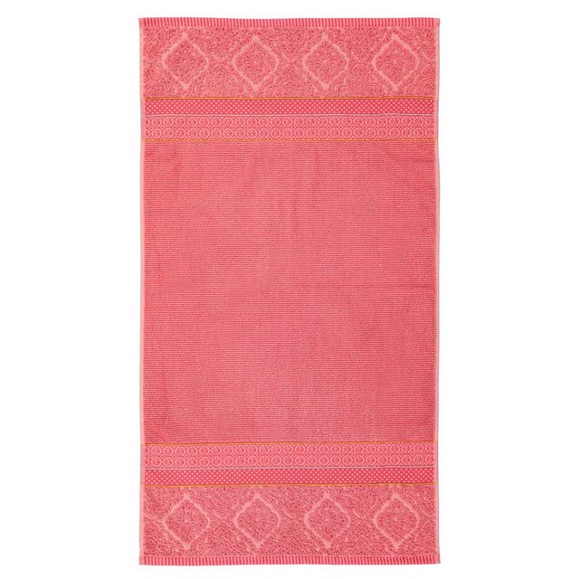 PiP Studio Handtuch Pip SOFT ZELLIGE Waschhandschuh Gästetuch Handtuch Duschtuch, coral, Baumwolle (1-St), rechteckig