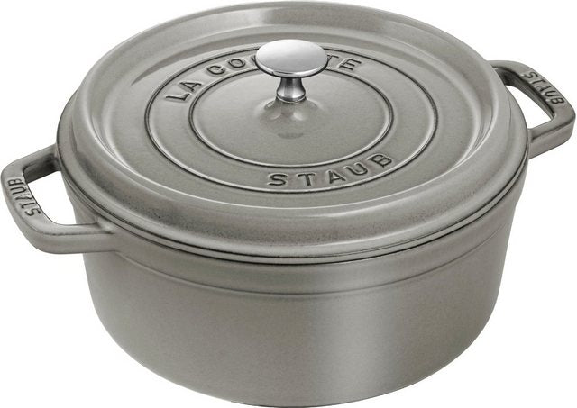 Staub Bräter Cocotte, Gusseisen (1-tlg), Gusseisen, rund, robust und langlebig, Induktion