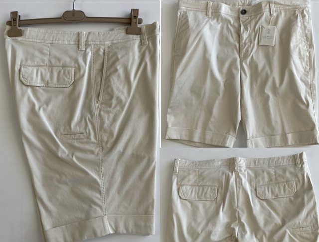 BRUNELLO CUCINELLI Shorts Brunello Cucinelli Bermuda Shorts Cargo Chino Gabardine Kurze Hose Pan