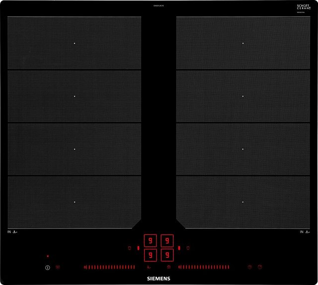 SIEMENS Flex-Induktions-Kochfeld von SCHOTT CERAN® iQ700 EX601LXC1E, mit powerMove Plus