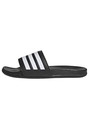 adidas Unisex Adilette Comfort Slides, Core Black / Cloud White,43 EU im Sale