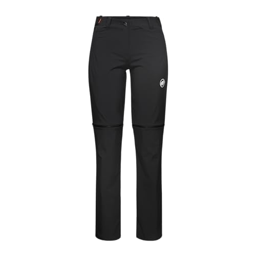 Mammut Outdoor Zip Off Pants Women | Wanderhose für Damen, Funktionshose zum Wandern und Trekking, Outdoorhose, Trekkinghose, Kletterhose, Lang & Kurz, 85% Polyamid, 15% Elasthan | Schwarz, 36 im Sale