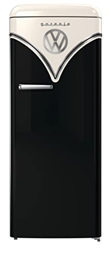 Gorenje Retro Collection OBRB 615 DBK Retro – Kühl-Gefrierkombination / 152,5 cm/FrostLess/Schnellkühlfunktion/FreshZone/FastFreeze/Kühlteil 225 l/Gefrierteil 22 l/EEK D/schwarz im Sale