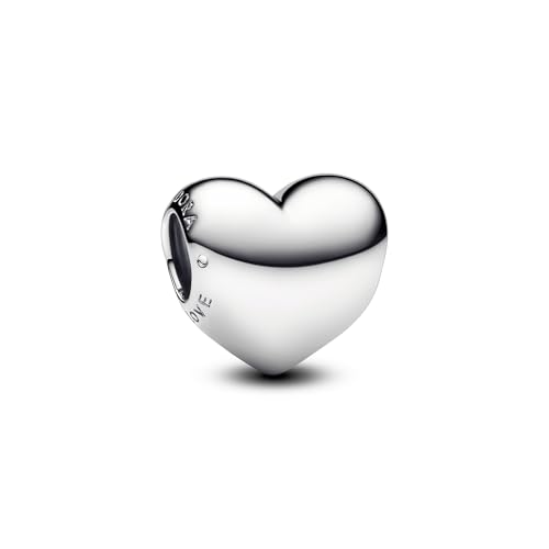 PANDORA Moments Be Love Gravierbares Herz Charm aus Sterling Silber, Kompatibel Moments Armbänder, 793439C00 im Sale