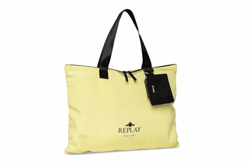 Replay Damen Tasche aus Nylon, Lt Yellow Green 164 (Grün), Onesize im Sale