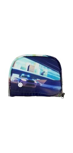 ergobag LED Zippies Schulranzen Zubehör Fronttasche Motiv Welten Grundschule Einhorn - Blau im Sale