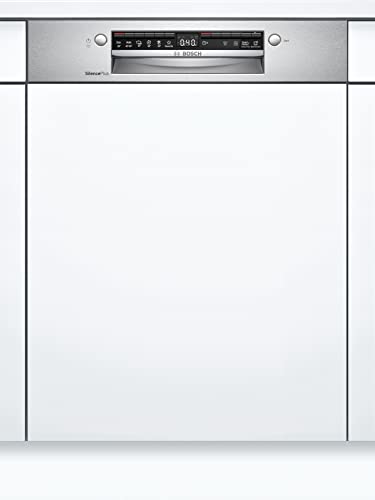 Bosch Hausgeräte SGI4HAS48E Serie 4 Geschirrspüler Teilintegriert, 60 cm breit, Silence Programm besonders leise, Extra Trocknen auf Knopfdruck, Rackmatic höhenverstellbarer Oberkorb, Mehrfarbig im Sale