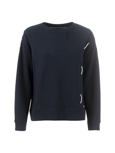 s'questo Sweatshirt locker, sportlicher Look, Rundhalsausschnitt, überschnittene Schultern, schlicht, blau Navy 38 Soquesto Kollektion Good Vibes im Sale