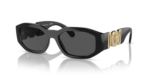 Versace Unisex-Erwachsene 0VE4361 Sonnenbrille, Schwarz (Black), 53 im Sale