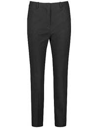 Thumbnail for Taifun Damen Gepflegte 7/8 Hose Tailored Fit unifarben 7/8 Länge Schwarz 36 im Sale