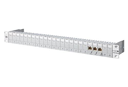 METZ BTR E-Dat 24x8 Patchfeld (24 Ports) grau