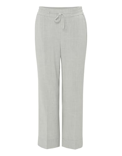 OPUS Damen City Pants | City Pants MELOSI Relaxed mit Gummibund Hazy Fog Melange, 40 im Sale