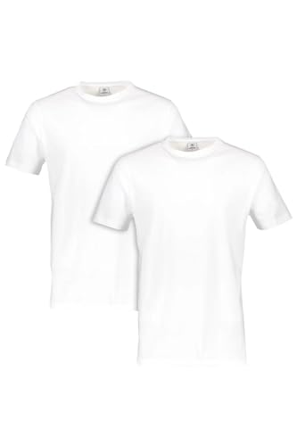 LERROS Herren Doppelpack Rundhalsausschnitt T-Shirt, Weiß,  EU im Sale