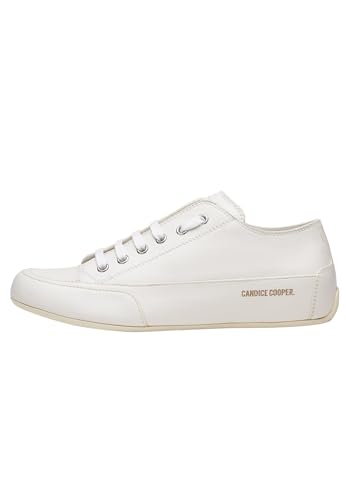 Candice Cooper Rock S-Sneakers aus Leder, weiß 42 im Sale