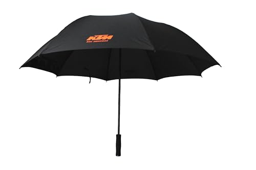 KTM Regenschirm  Ø132cm Stockschirm Schwarz mit Logo hochwertig stabil im Sale