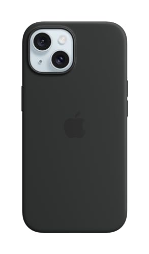 Apple iPhone 15 Silikon Case mit MagSafe – Schwarz  im Sale