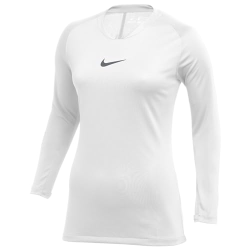 Nike Mädchen W Nk Df Park 1stlyr JSY Ls T-Shirt, White Cool Grey, XS EU im Sale