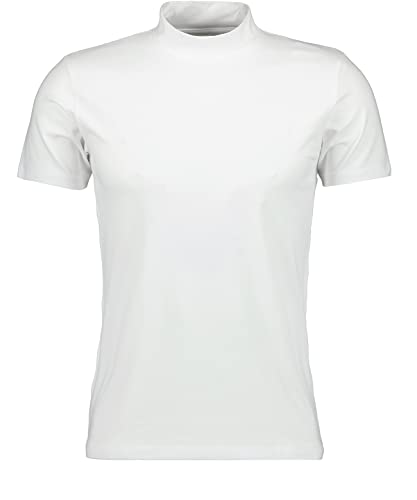 RAGMAN Herren Stehkragen-Shirt, Body fit , Weiss-006 im Sale