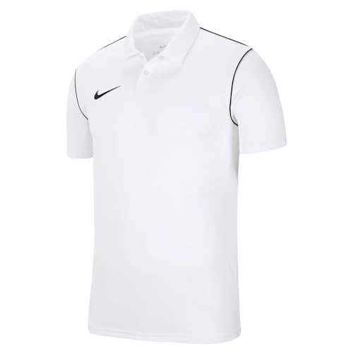 Nike Herren M Nk Df Park20 Polo Trikot, White/Black/Black, S EU im Sale