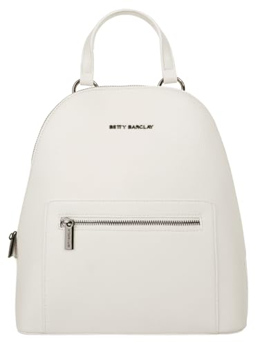 Betty Barclay Rucksack Kunstfaser Damen | Smartphonefach, stilvoller City-Backpack, robuster Rucksack, 1 Hauptfach mit Reißverschluss, Bodennieten für Stabilität schwarz | 022011 im Sale