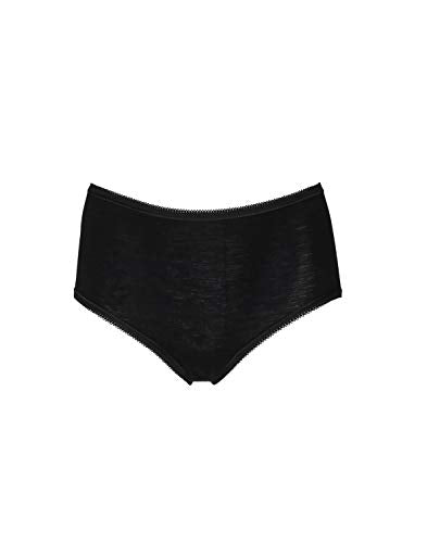 Dilling Merino Slip für Damen - Bio Unterwäsche aus Merinowolle Schwarz 38 im Sale