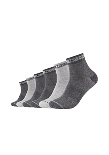 MUSTANG Herren Kurzsocken 6er Pack 43/46 dark grey mix im Sale