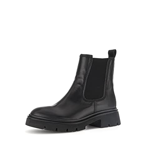 Gabor Damen Chelsea Boots, Frauen Stiefeletten,Best Fitting,uebergangsschuhe,uebergangsstiefel,Schlupfstiefel,Winterschuhe,schwarz,38.5 EU / 5.5 UK im Sale