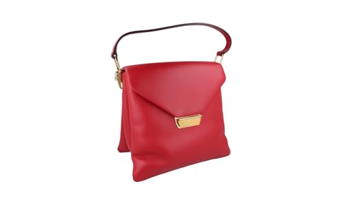 Prada Damen Rot Leder Schultertasche 1BN015 im Sale