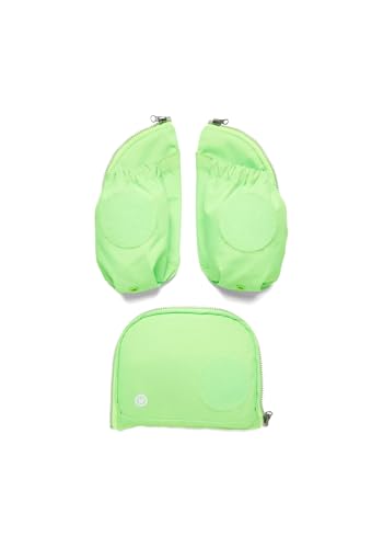 ergobag Fluo LED Seitentaschen-Set Geeignet für Pack, cubo, cubo Light und Wide Hellgrün - Grün im Sale