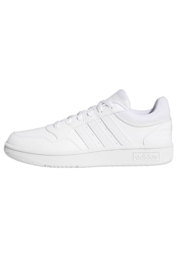 adidas Damen Hoops 3.0 Mid Lifestyle Basketball Low Shoes, Cloud White / Cloud White / Dash Grey, 40 im Sale