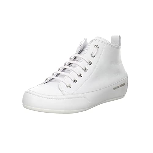 Candice Cooper MID S-Knöchelhoher Sneakers aus Velours- und Glattleder-Weiß, Salbei 36 im Sale