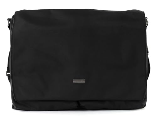 Bugatti Contratempo Umhängetasche für Herren, Schultertasche Messenger Bag Kuriertasche Medium, Schwarz im Sale