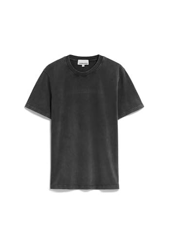 ARMEDANGELS TAALU GMT DYE - Herren Black Washed Shirts T-Shirt Rundhalsausschnitt Relaxed Fit im Sale