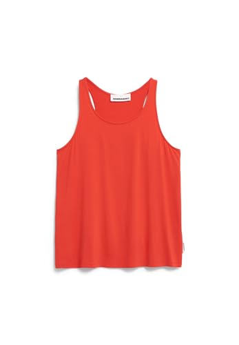 ARMEDANGELS ARELINAA - Damen  Poppy Red Shirts Top Tiefer Rundhalsausschnitt Regular Fit im Sale