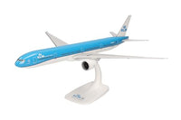 Thumbnail for herpa Snap-Fit Modellflugzeug KLM Boeing 777 300ER, Miniatur im Maßstab 1:200, Sammlerstück, Modell mit Standfuß, Kunststoff, Blau/Weiß, Blau/Weiß im Sale