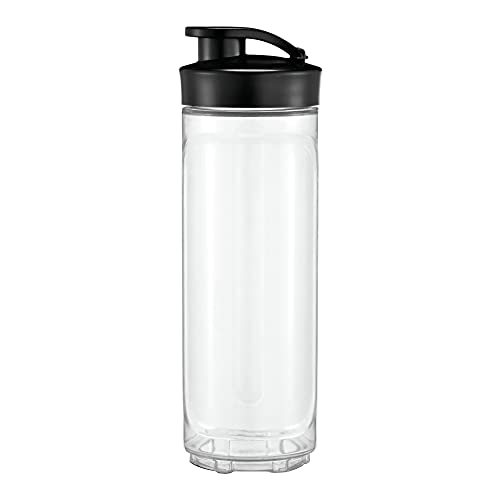 WMF Kult X Mix & Go / Küchenminis Trinkflasche 600 ml, Smoothie Flasche, Mixbehälter, Smoothie Becher aus Tritan-Kunststoff, BPA-frei, bruchsicher, Schwarz/Transparent im Sale