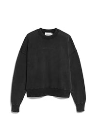 Thumbnail for ARMEDANGELS ALIZAA GMT DYE - Damen Black Sweatshirts Rundhalsausschnitt Oversized Fit im Sale