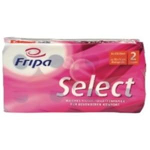 Fripa Toilettenpapier Select, 2-lagig, hochweiß, Sie erhalten 1 Packung, Packungsinhalt: 8 Rollen