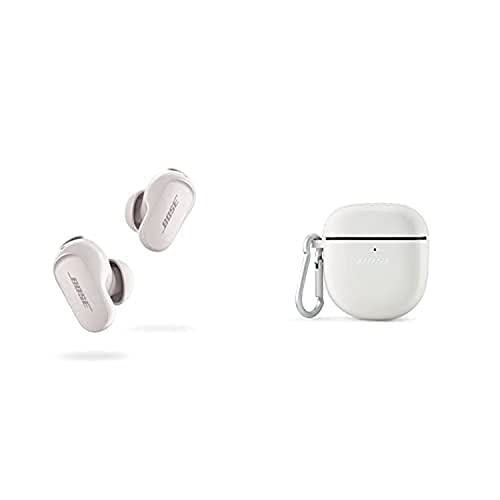 Bose Quietcomfort Earbuds II Weiß & Etui-Schutzhülle Weiß im Sale