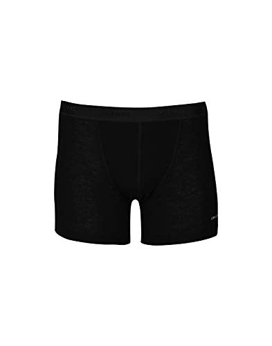 Dilling Merino Boxershorts für Herren - 100% Bio-Merinowolle Schwarz im Sale