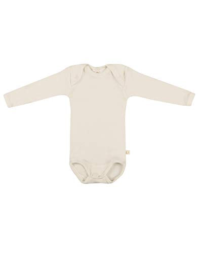 Dilling Baby Body Langarm - Bio Merinowolle Natur im Sale