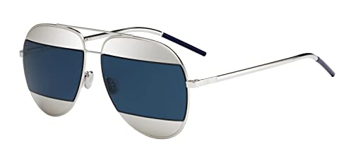 Dior Damen Diorsplit1 Ku 010 59 Sonnenbrille, Grau (Palladium/Blutevio) im Sale