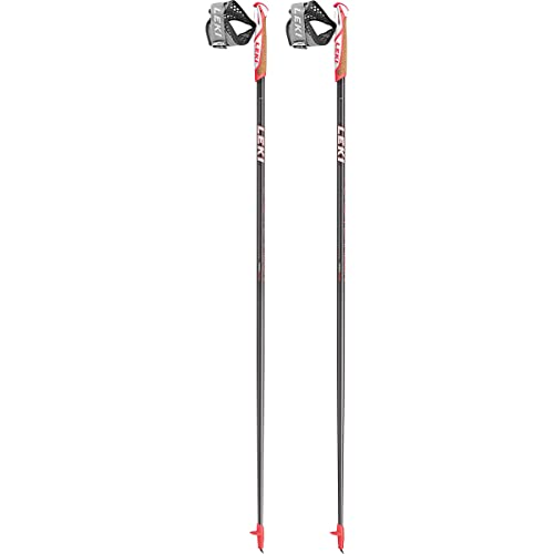 LEKI Flash Carbon Länge 115 cm, anthrazit/weiß/neonrot im Sale