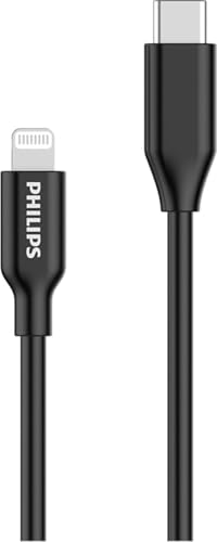 PHILIPS DLC3106L/03 Ladekabel - USB-C zu Lightning-Kabel - Apple - iPhone - iPad - 2 Meter - Schwarz im Sale