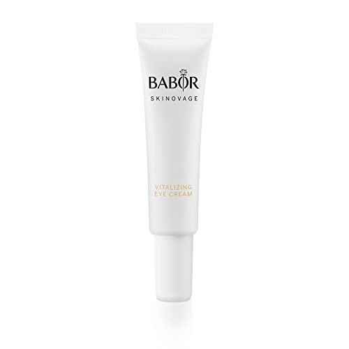 BABOR SKINOVAGE Vitalizing Eye Cream für müde Haut, Feuchtigkeitsspendende Augenpflege gegen Tränensäcke und Augenringe, Vegane Formel, 15 ml