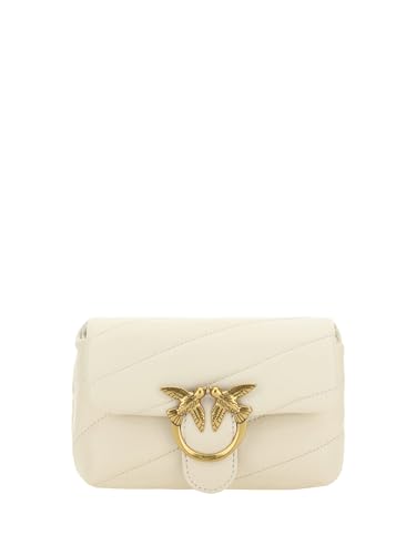 Pinko Damen Love Baby Puff C Sheep Nappa Tasche, Z14q_Seide-Antik-Gold im Sale