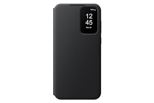 Samsung Smart View Wallet Smartphone Case EF-ZA556 für das Galaxy A55 5G, Handyhülle, Kartenfach, Sichtfenster, Black im Sale